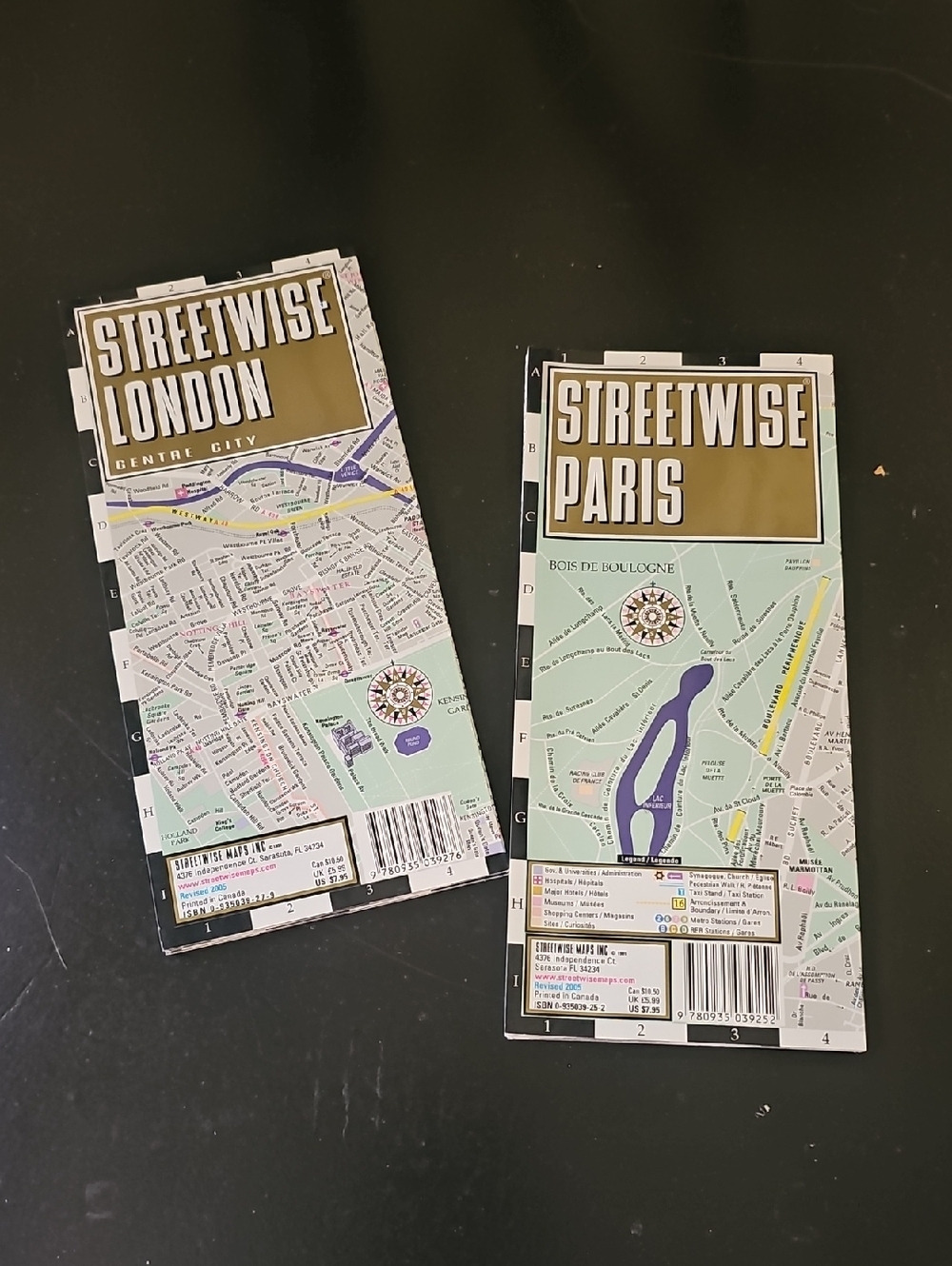 Streetwise London & Paris Map Guides Tote D